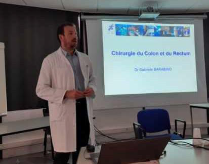 Formation à la chirurgie du colon par le Dr Barabino